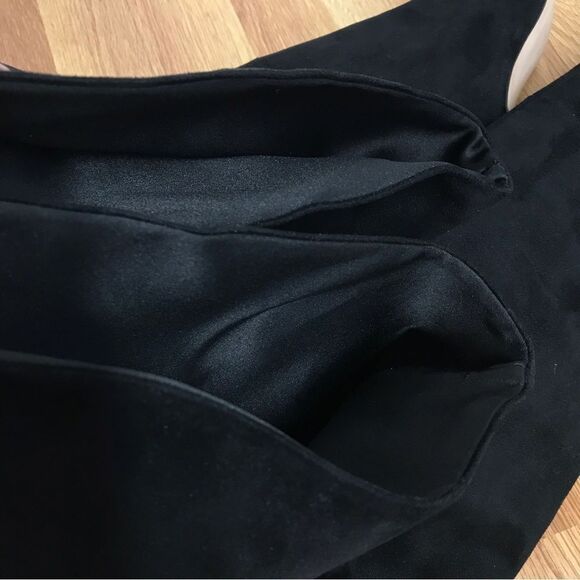 GOOD AMERICAN Black Stiletto Thigh High Slouch Boots Over The Knee Size 7.5 New‎ - Picture 7 of 14